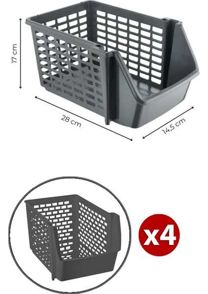 Dolap Içi Organizer Banyo Mutfak Tezgah Altı Buzdolabı Içi Düzenleyici Sebze Meyve Sepeti Raf 4 Adet fiyatları