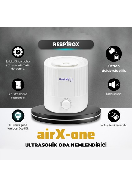 Airx-One Ultrasonik Soğuk Buhar Makinesi Oda Nemlendirici