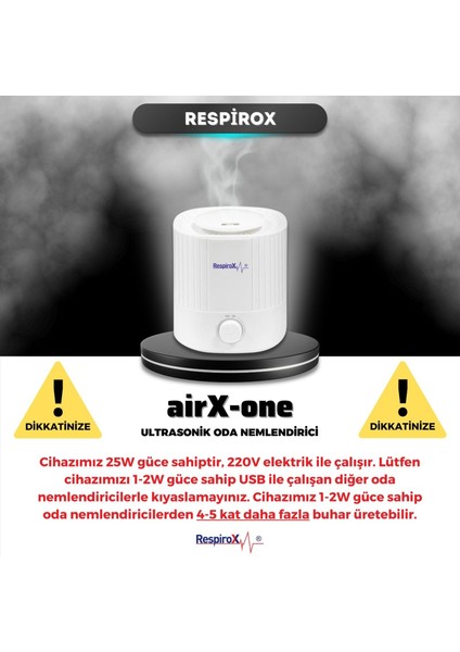 Airx-One Ultrasonik Soğuk Buhar Makinesi Oda Nemlendirici