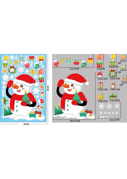 Yılbaşı Sticker Noel Baba Kardan Adam Elk Noel Ağacı Çelengi Mutlu Noel Hediyesi Pvc Sticker Cam Pencere Yılbaşı Süsleri (Yurt Dışından) indirimleri