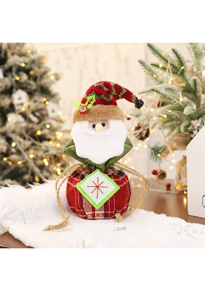 3 Adet Yılbaşı Hediye Çantası 3D Bebek Noel Baba Kardan Adam Elk Noel Arifesi Apple Bags Çocuk Hediye Şeker Çantası Yılbaşı Dekorları (Yurt Dışından)