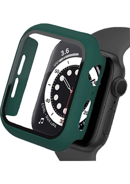 Apple Watch 8 45MM Sense Kasa ve Ekran Koruyucu Koyu Yeşil