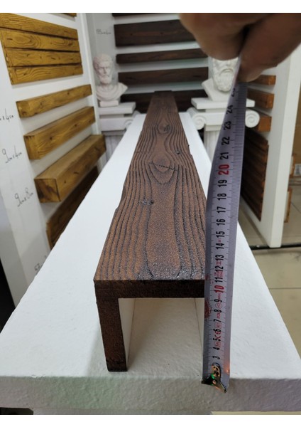 Ahşap Görünümlü Strafor 11X11 cm Ceviz Renkli (1 Metre)