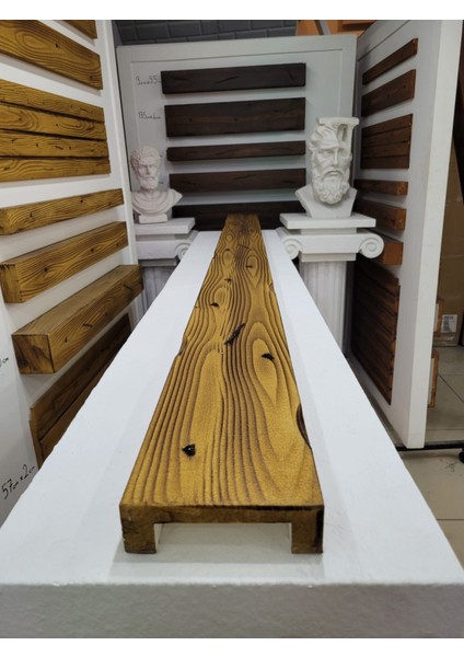 Ahşap Görünümlü Strafor 13,5x4 cm Açık Meşe Renkli (1 Metre)