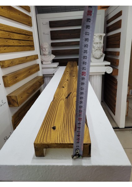 Ahşap Görünümlü Strafor 13,5x4 cm Açık Meşe Renkli (1 Metre)