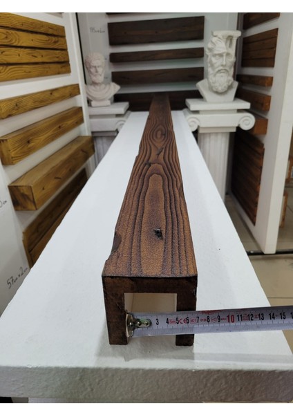 Ahşap Görünümlü Strafor 9x9 cm Ceviz Renkli (1 Metre)