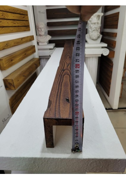 Ahşap Görünümlü Strafor 9x9 cm Ceviz Renkli (1 Metre)