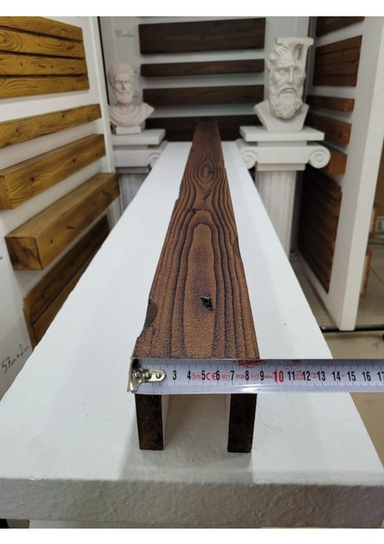 Ahşap Görünümlü Strafor 9x9 cm Ceviz Renkli (1 Metre)