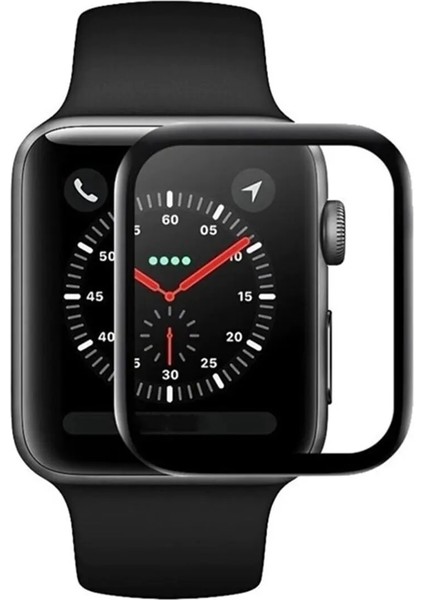 Apple Watch 38MM (2-3-4-5-6-Se) 3D Tam Kapatan Kavisli Ekran Koruyucu A+ Yüksek Kalite