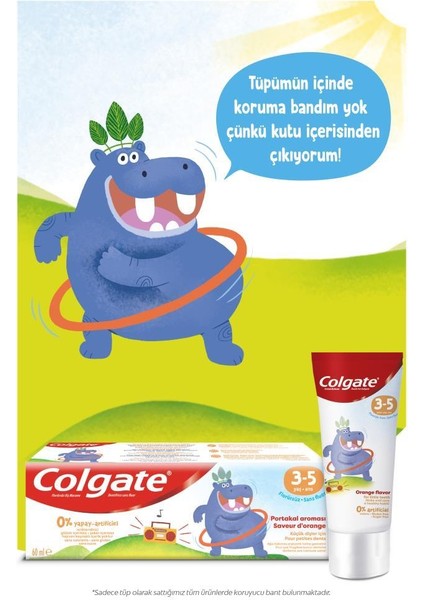 3-5 Yaş Florürsüz Çocuk Diş Macunu 60 Ml, 2+Yaş Ekstra Yumuşak Çocuk Diş Fırçası 1+1