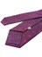 Bordo - Mavi Motif Desen Mendilli Klasik Kravat KK11186 3