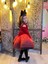 Kırmızı Kadife, Noel, Yılbaşı, Özel Gün, Kız Çocuk Abiye, Doğum Günü, Kutlama Elbisesi Christmas Dress 11