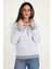 Kapüşonlu Gri Sweatshirt 2