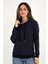 Kapüşonlu Lacivert Sweatshirt 1