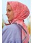 Henna Canlı Pembe Pamuk Viskon Eşarp 3