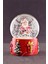 Yılbaşı Süsü Noel Baba Merry Christmas Tasarımlı 9 cm Orta Boy Işıklı Kar Küresi 1b 1