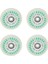 4 Parça LED Işıklar Yanıp Sönen Sınır Skate Roller Paten Tekerlekler 76 mm. Yeşil (Yurt Dışından) 4