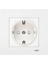 Karre Topraklı Çocuk Korumalı Priz + Çerçeve Beyaz 12 Adet 2