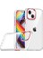 Apple iPhone 14 Kılıf Şeffaf Flora Kapak 1
