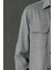 Albın Erkek Basic Gömlek Slim Fit Gri 3