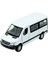 Metal 1:38 Mercedes Sprinter Bus Çek Bırak Minibüs Ön Kapılar Açılabilir Beyaz Renk 1