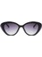 Cat Eye Güneş Gözlüğü Kadın Gözlük Moda UV400 Vintage Style 80 70'lerin Siyahı 2