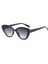 Cat Eye Güneş Gözlüğü Kadın Gözlük Moda UV400 Vintage Style 80 70'lerin Siyahı 4