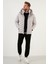 Slim Fit Kapüşonlu Dik Yaka Cepli Kışlık Mont Erkek Mont 6274909 4