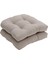 2pcs Düz Renkli Tutfed Pad Hasır Koltuk Yastıkları 19 "x 19" Açık/iç Mekan Gri(Yurt Dışından) 2