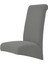 Modern Yumuşak Yüksek Arka Sandalye Kapak Mısır Polar Slipcover Toz Geçirmez Ev Koyu Gri 2