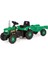 8053 Römorklu Traktör (Pedallı) Yeşil 2