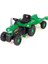 8053 Römorklu Traktör (Pedallı) Yeşil 3