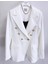 White Classic Blazer Ceket 1