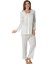Kadın Lohusa Hamile Uzun Kollu Dantelli Pijama Takımı 7012 1