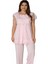 Pembe Hamile Lohusa Kısa Kol Pijama Takım 2051 1