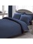 Lacivert Stripe Pamuk Saten King Size Nev.tak. 1