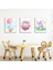 Bebek Odası Çocuk Odası Doğumgünü Parti Pano Tablo Mdf Baskı Dekorasyon Hayvanlar Diyarı Resim Çerçeveli Çocuk Odası 30X40 1