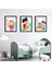 Bebek Odası Çocuk Odası Doğumgünü Parti Pano Tablo Mdf Baskı Dekorasyon Hayvanlar Diyarı Resim Çerçeveli Çocuk Odası 30X40 1