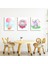 Bebek Odası Çocuk Odası Doğumgünü Parti Pano Tablo Mdf Baskı Dekorasyon Hayvanlar Diyarı Resim Çerçeveli Çocuk Odası 30X40 1