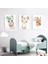 Bebek Odası Çocuk Odası Doğumgünü Parti Pano Tablo Mdf Baskı Dekorasyon Hayvanlar Diyarı Resim Çerçeveli Çocuk Odası 30X40 1