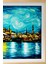 Ahşap Çerçeveli Tablo Çerçeveli Ahşap Dekor Tablo Seti Dekoratif Tablo Van Gogh Istanbul Manzarası 4