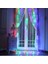 Renkli Salkım LED Işık 3.50X2 Metre Salkım Işık Renkli LED Işık 10 Dallı Modlu 220V Renkli Perde LED Işık 2