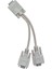 VGA Erkek 2xvga Dişi Kablo 20CM 1