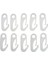 10PIECES Snap Hook Clips Ekli Yedek Beyaz 2.3 Inç Uzunluğunda (Yurt Dışından) 1