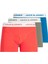 Erkek Pamuklu Boxer Üçlü Set Renkli Desenli 95% Pamuk 3 Adet 1