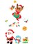 Yılbaşı Sticker Noel Baba Elk Penguin Mutlu Yıllar Kar Tanesi Sticker Cam Pencere Yılbaşı Dekorları (Yurt Dışından) 1