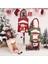 3 Adet Yılbaşı Hediye Çantası 3D Bebek Noel Baba Kardan Adam Elk Çanta Şeker Paketi Çantalar Yılbaşı Dekorları (Yurt Dışından) 3