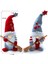 Yılbaşı Dekorları Çift Süpürge Noel Cüceleri Noel Baba Bebek Oda Dekorları (Yurt Dışından) 2