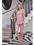 4520 Gülkurusu Hamile Lohusa Dantelli Lohusa Pijama Takımı 3