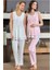 4507 Hamile Lohusa Yaka Dantelli Lohusa Pijama Takım 2